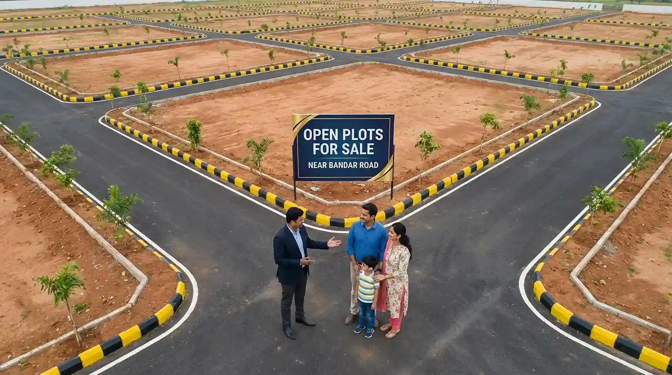 CRDA plots in Bandar Road – government verified layout with clear titles near Vijayawada