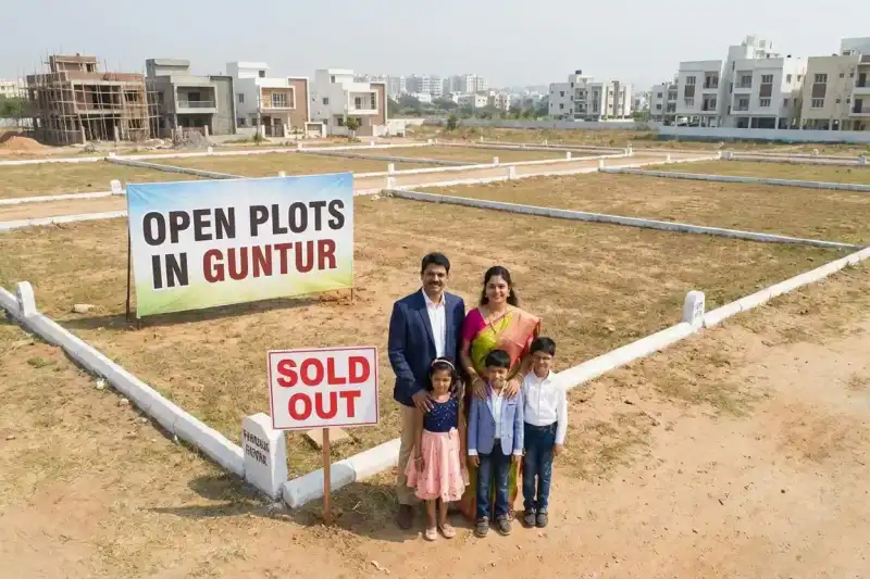 Villa plots in Guntur with world-class infrastructure and landscaped gardens