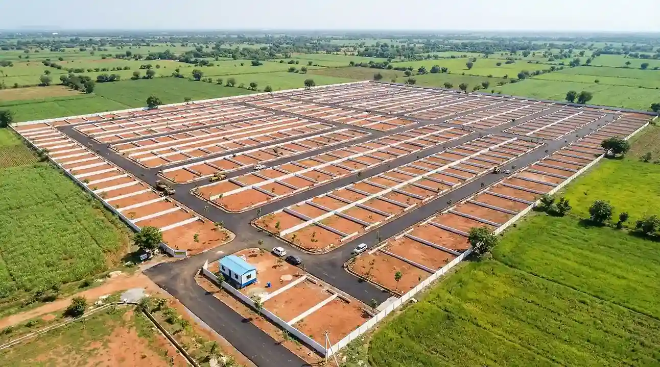 Villa plots in Munagapaka with world-class infrastructure and landscaped gardens