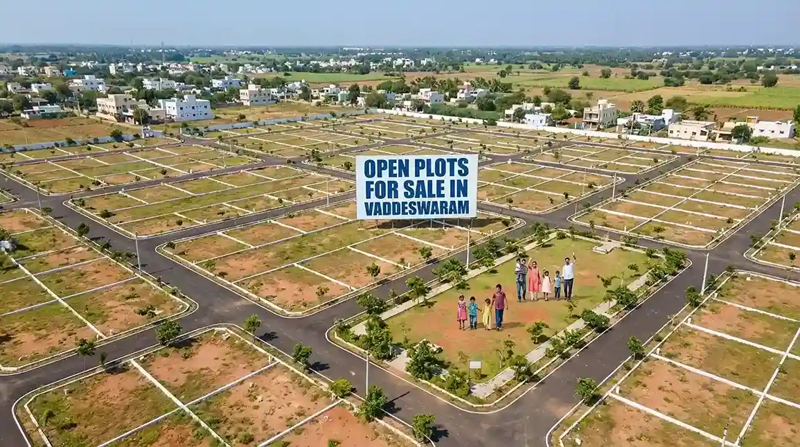 CRDA plots in Vaddeswaram – government verified layout with clear titles near Amaravati